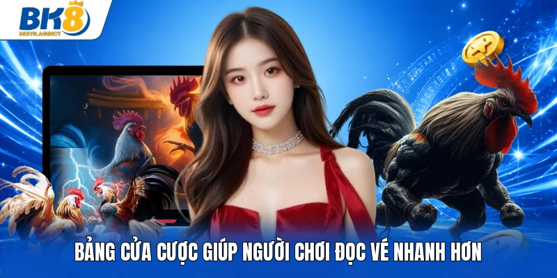 Bảng cửa cược giúp người chơi đọc vé nhanh hơn