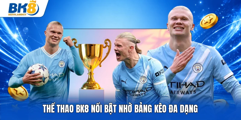 Thể thao BK8 nổi bật nhờ bảng kèo đa dạng